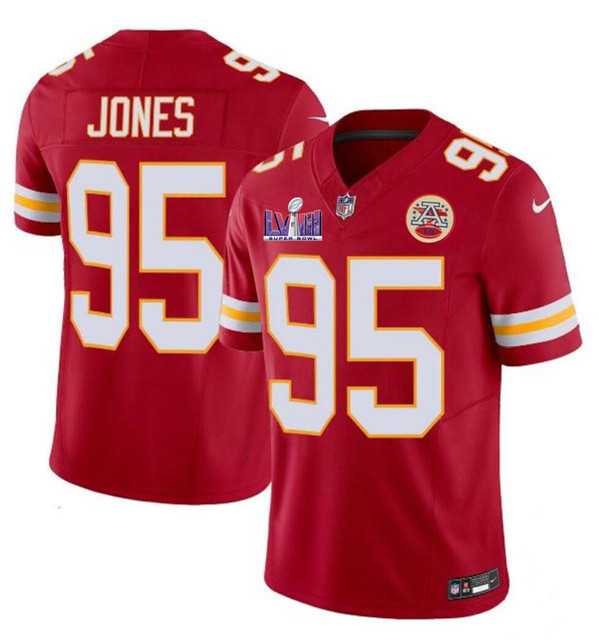Men & Women & Youth Kansas City Chiefs #95 Chris Jones Red 2024 F.U.S.E. Super Bowl LVIII Patch Vapor Untouchable Limited Jersey,We sell and wholesale Men & Women & Youth Kansas City Chiefs #95 Chris Jones Red 2024 F.U.S.E. Super Bowl LVIII Patch Vapor Untouchable Limited Jersey on line form chian!